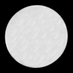 Rysunek tarczy Jowisza z zacieniowaną powierzchnią