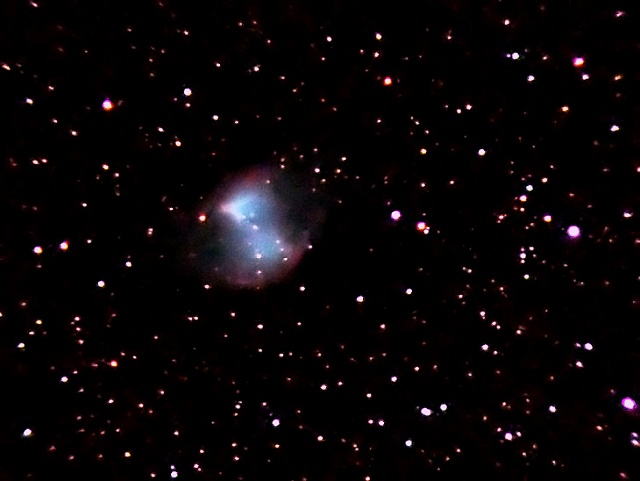 Zdjęcie mgławicy planetarnej M27 (Hantle)