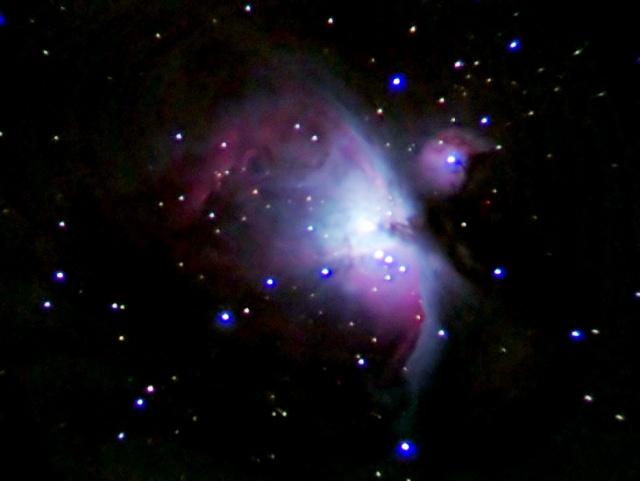 Zdjęcie mgławicy emisyjnej M42 (Wielka mgławica w Orionie)