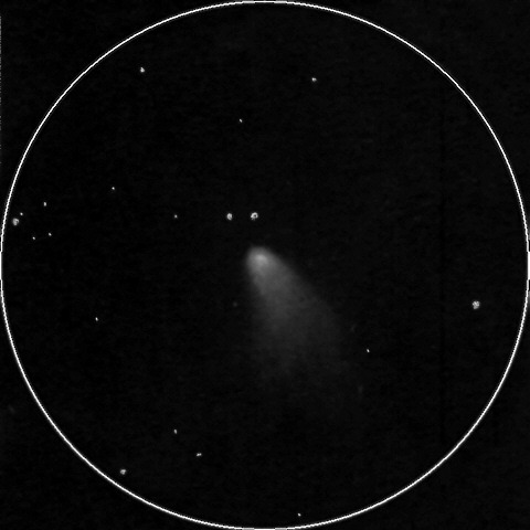 Rysunek fragmentu B komety 73P/Schwassman-Waschmann