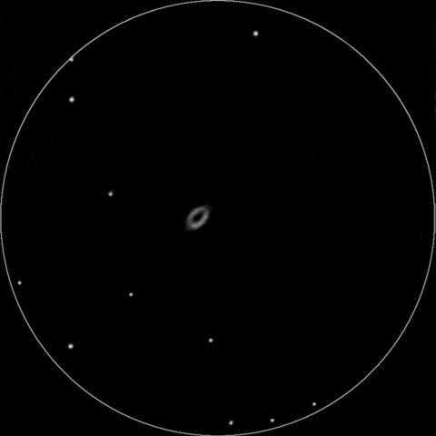 Rysunek mgławicy planetarnej M57